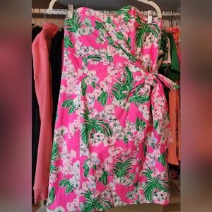 Lilly Pulitzer Stella Strapless Dress Roxie Pink Worth A Look Sz 10 NWT
